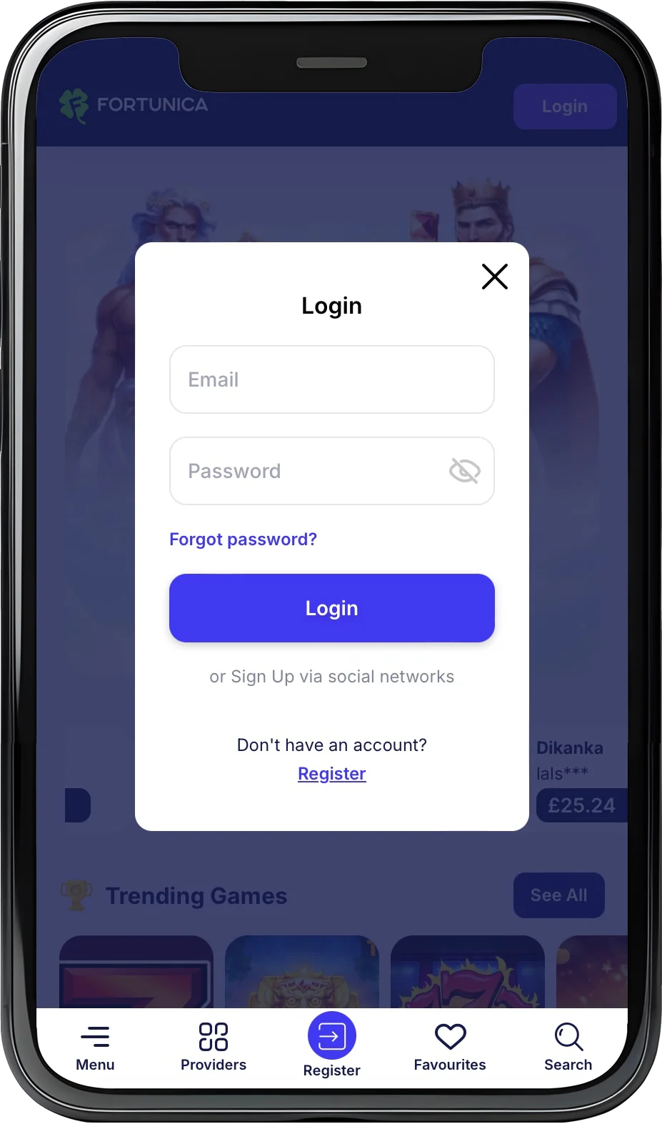 Fortunica login