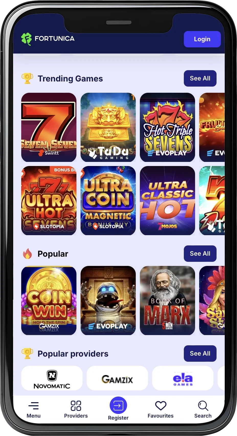 Fortunica games